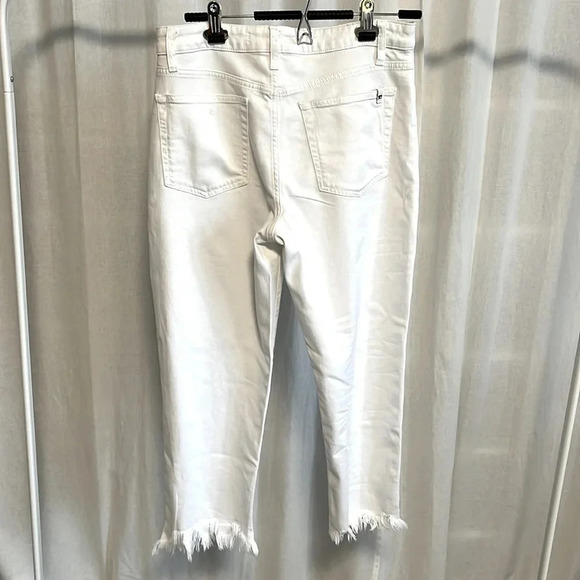 JOE'S JEANS Chastity High-Rise Straight Crop Denim Jeans White, Size 30 - Picture 4 of 11